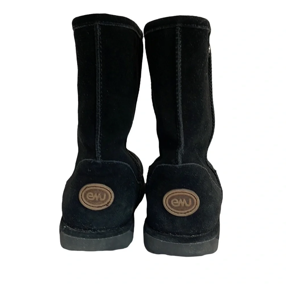 Emu Black Suede Paterson Lo Ankle Boots